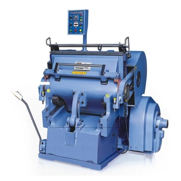 Excelente caixa manual de tela plana máquina de corte a moagem de cartão com tensão de 380 V