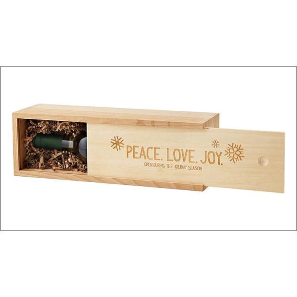 Embossed Elegant Wine Packaging Boxes for Customized Magnum Wooden Wine Gift Box
