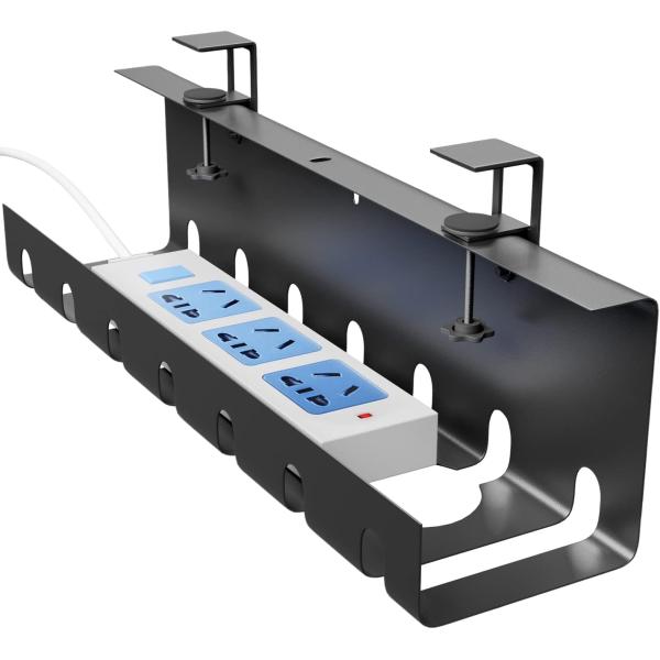 Регулируемая и съемная поднос для управления кабелями для устойчивого дизайна домашнего офиса