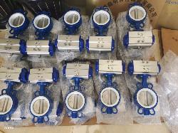 Double Effect Pneumatic Rotary Actuator Control Butterfly Valve