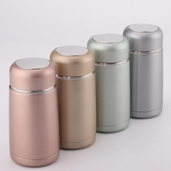 320ML Mini Cute Vacuum Flasks Stainless Steel Travel Drink Water Bottle Cups And Mugs,Gold
