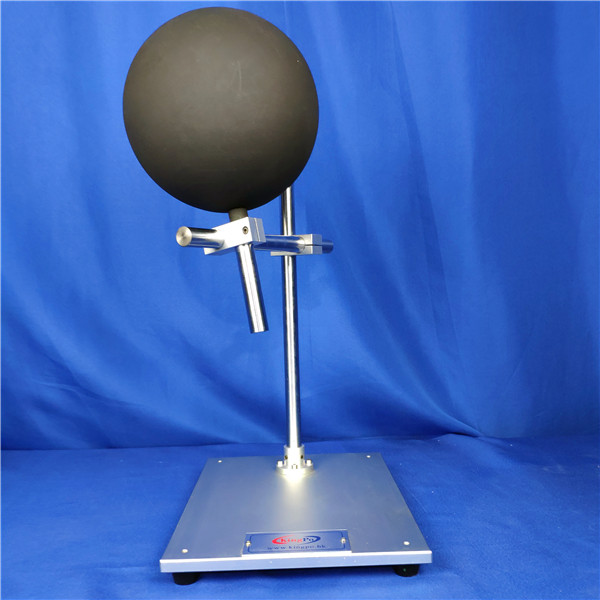 Esfera de madera pintada negra embotada - diámetro IEC60335-2-23 de 200m m