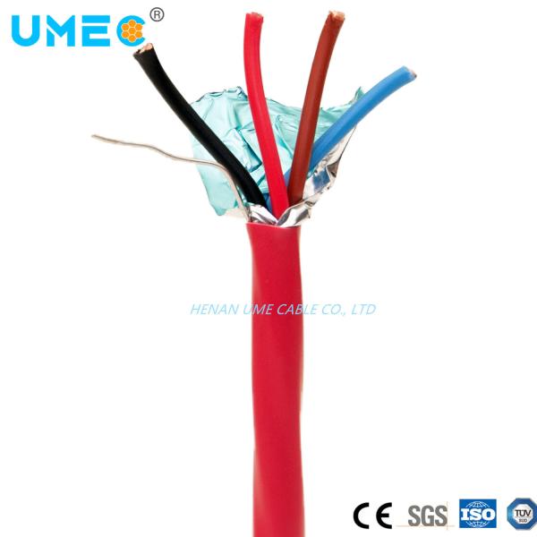 Cabos de alarme isolados 2X0.5 3X0.5 2X0.8 2X1.0 3X1.0m2 para 300/500V 2000V AC Silicone Halógeno Zero Fumo Baixo