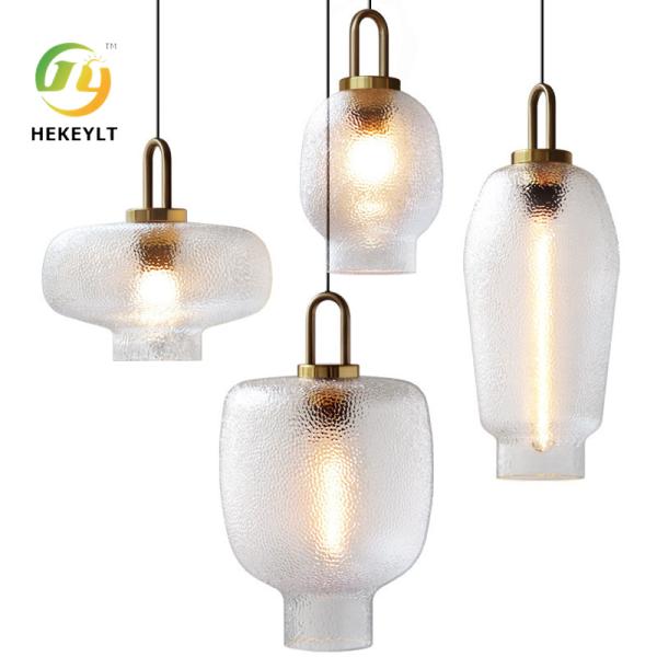 Скандинавский простой роскошный люстра свет ресторан бар Модельный номер Декорированные стеклянные огни