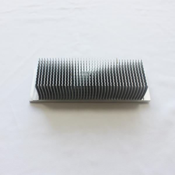 Wave Zipper Skived Fin Heat Sink AL1050 For Electronic Equipment ISO9001