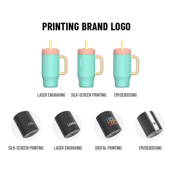 Botellas aisladas de acero inoxidable a granel 18-64 oz Vacuo con paja/manilla BPA-Free FDA aprobado