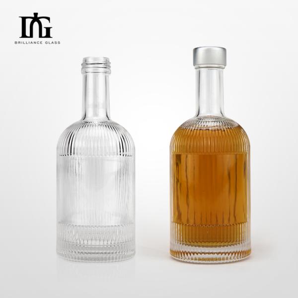 Classic Design Thick Bottom Whiskey Glass Bottle 500ml 700ml 750ml 1000ml for Beverages