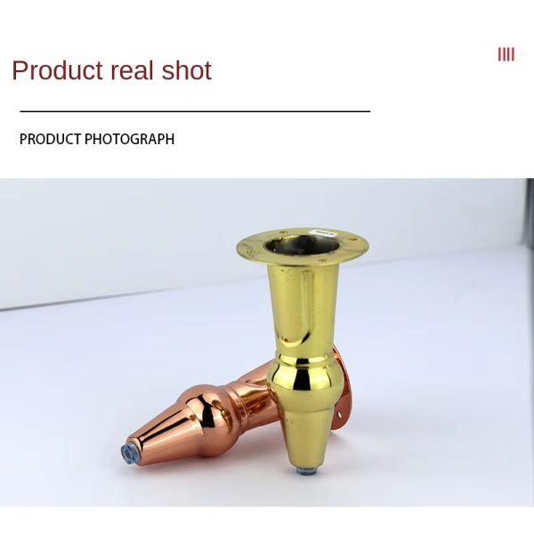 Wanjusheng Hardware Furniture Accessories Iron Table Legs 15 cm Gourd-shaped Metal Sofa Cabinet Legs