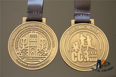 Custom Made Die Cast Metal Medals Background Sanded / Award Coins Medallions