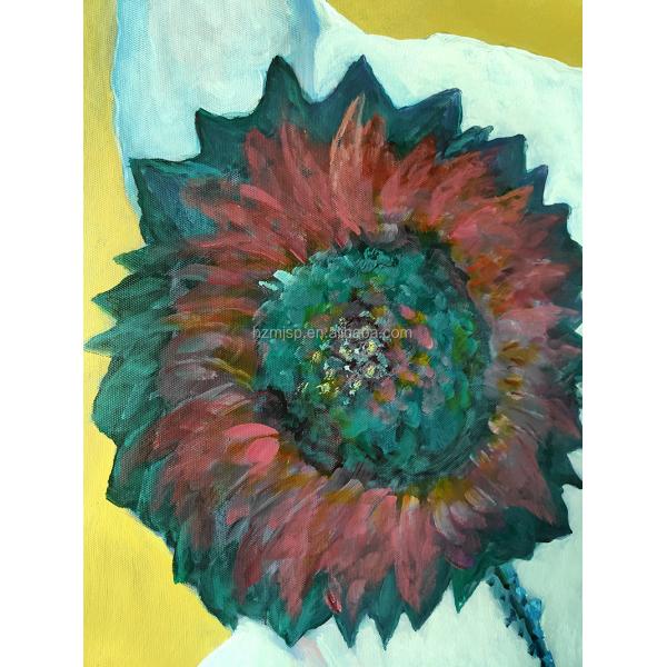 Hand Painted Modern Textured Canvas Colorful Oil Painting for Home Decor Medium Oil Print Method 6 Color