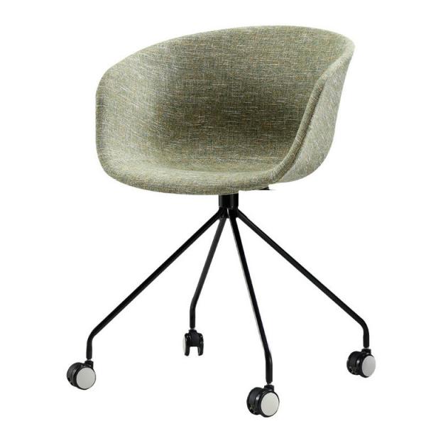 Commercial Plastic Dining Chairs / Rolling Chair / Office Chair With Metal Legs
