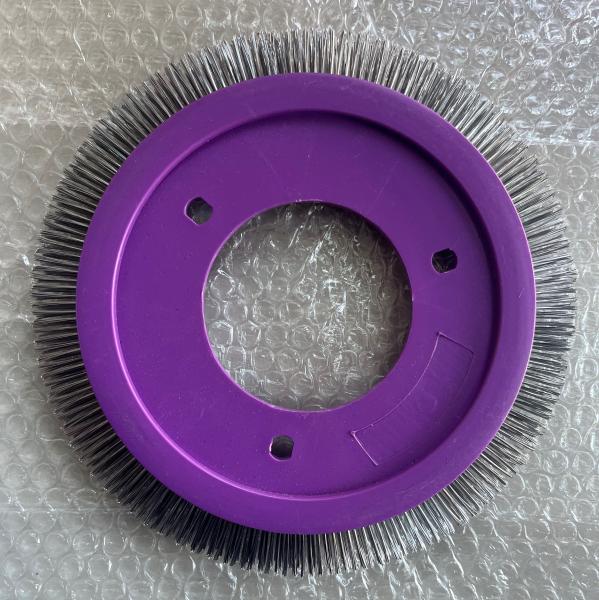 LK Stenter Machine Parts Brush Wheel Purple Plastic Body Stainless Steel Hair Bristle Nylon Hair Optional