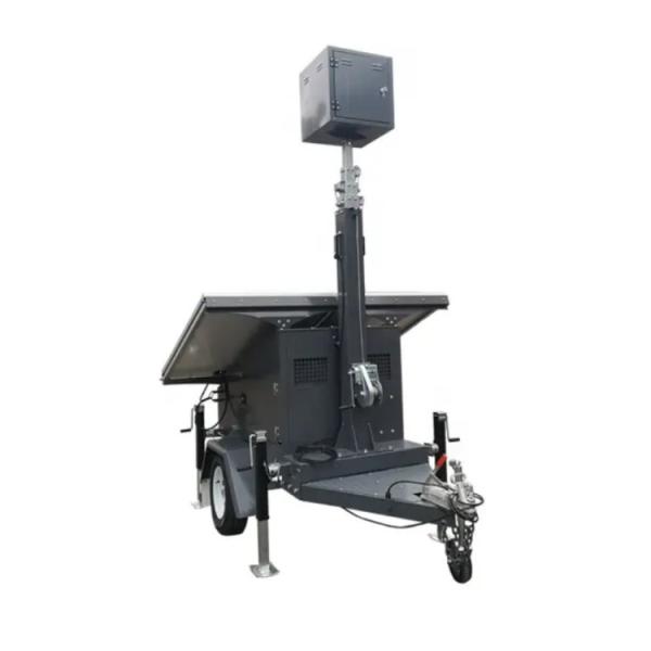 Powerful 1KW Load Power LED Solar Tower Light with 6m Hydraulic Mast and Zero Noise Operation