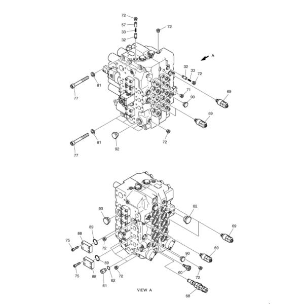 DH300-7 вспомогательный клапан сброса обслуживания клапана сброса C011B-40377