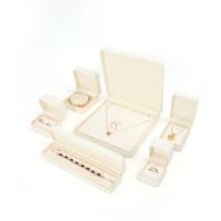 Handmade Square White Leather Jewellery Packaging Box Custom Luxury Big Jewelry Set Box For Necklace Bracelet Earrings Ring Packaging