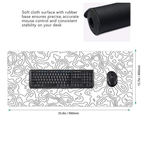 Large Size XXL XXXL Custom Logo Waterproof Computer Keyboard MousePads for Extended Gaming