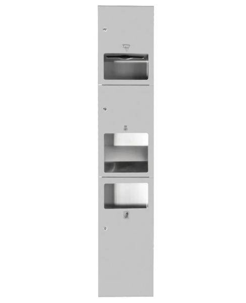 3 In 1 Stainless Steel Toilet Paper Dispenser Multifold Recessed Mounting