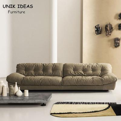 Sofa Sectional Chaise Lounge Furniture minimalista italiano 3 Seat 2.2m cinzentos modulares