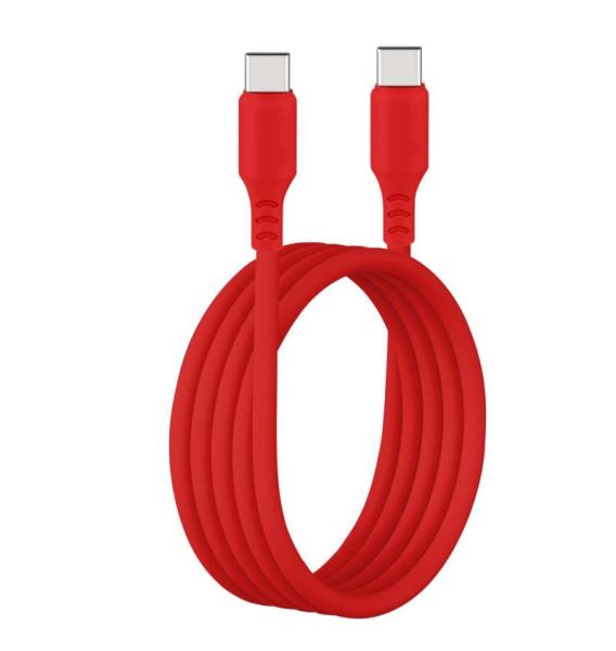 Cable USB magnético de silicona 100W 60W 27W 20W Cable de carga rápida para el iPhone