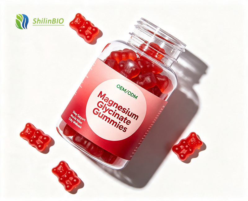 SLBIO Factory Supply OEM/ODM Private Label Custom Formula Magnesium Glycinate Gummies Dietary Supplement for Improved Immunity Food Grade Halal