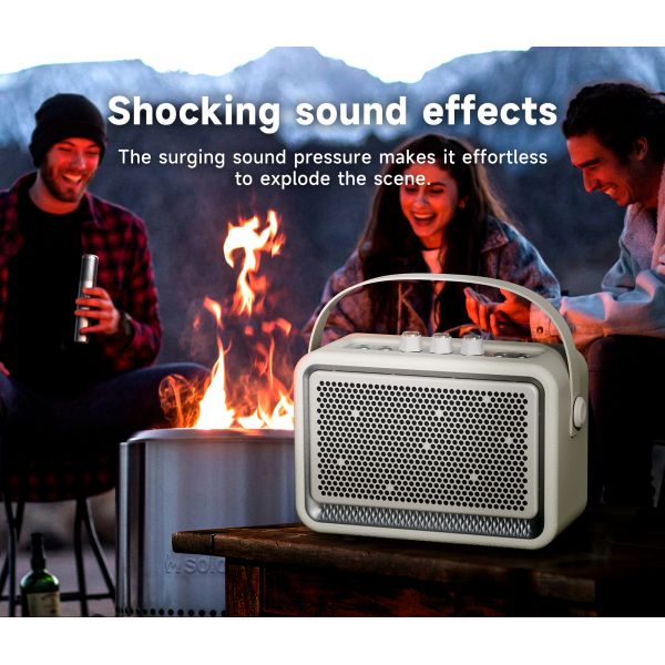 Ozzie Bluetooth Speaker with Woofer Bass Karaoke Microphone Portable Party Speaker