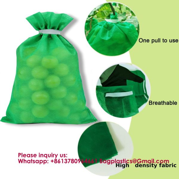 Insect-Proof Fruit Covers Non-Woven Fabric Protective Bags For Outdoor Fruit Trees (For Insects And Birds), Grapes, Guava, Figs, Strawberries, Peaches, And Shine Muscat Grapes.