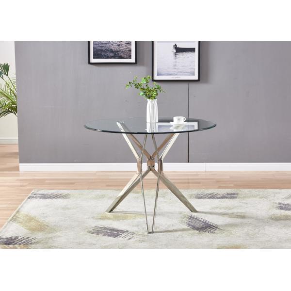 Restaurant Furniture 75cm 30kgs Modern Glass Dining Table