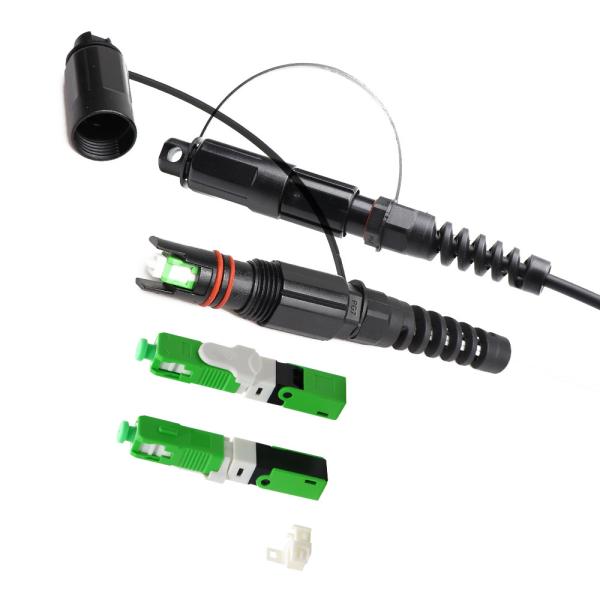 Solução de IP68 FTTH, conector de Corning Optitap da montagem do campo do SC APC