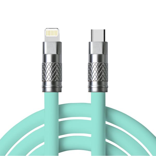 Durable Silicone Charging Cable CC60W / CL27W 480Mbps Fast Charger Cable