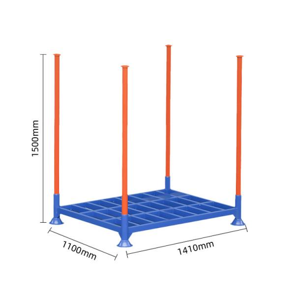Warehouse Tubular Pallet Stacking Racks Storage Logistic Use Steel Pallet Heavy Duty Welding
