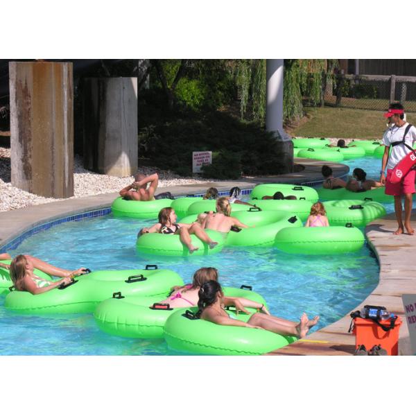 PLC Central Control Lazy River Water Park / Outdoor Aqua Park Equipment