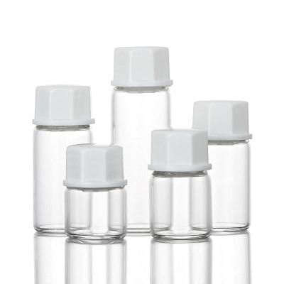 A parte superior plástica vazia do parafuso do ODM engarrafa o tamanho do curso da capacidade 5ML