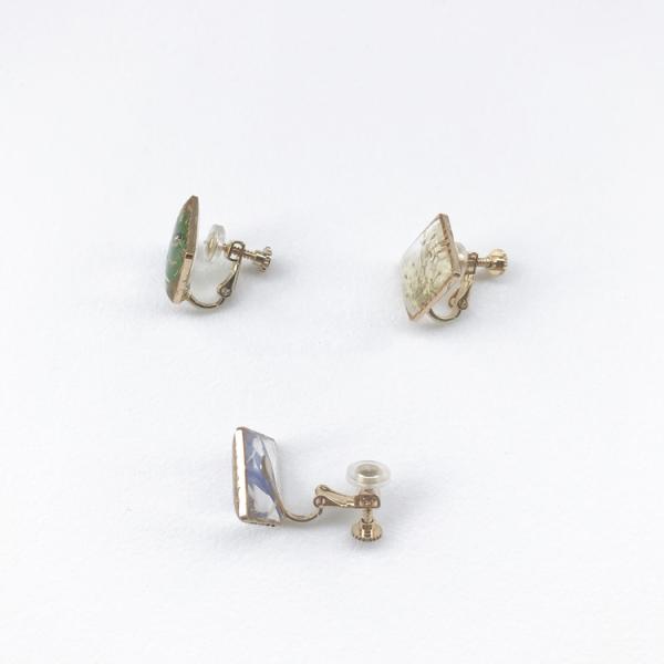 Nami Design Studio Handmade Plant Cube Real Flower Delicate Jewellery Earrings For Girl Friend