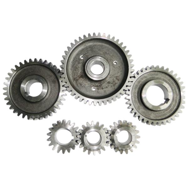 Углеродистая сталь Дизельный двигатель Gear S195 S1100 Gear sets 6pcs/set nitriding черный цвет