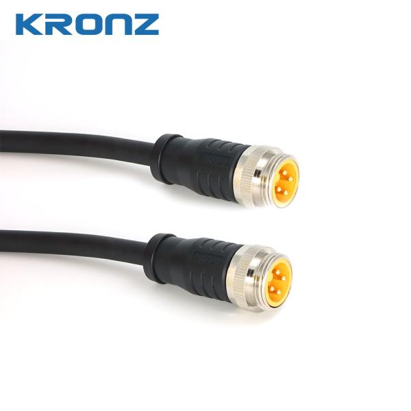 8A 7/8 Cable Connector With IP67 Protection Industrial Circular Connector