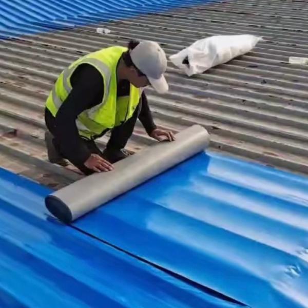 1.5mm Polymer Bitumen Membrane Blue Waterproofing Membrane For Roof Tiles