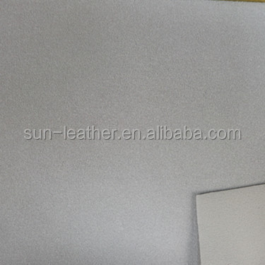 Colorful Hot Sell Cowhide Velvet PU Bonded Leather for Shoes Sofa Bed