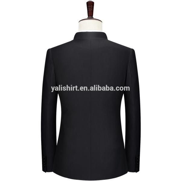 wholesale custom slim fit mens chinese collar suit