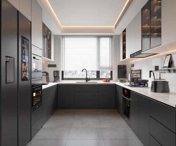 Apartment Kitchens Wooden Kitchen Cabinets Custom Design With Island