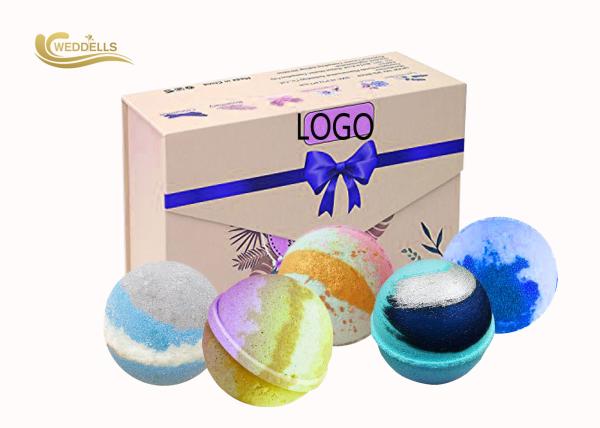 Shea Butter Coconut Oil Bath Bomb Gift Sets Colorful ODM / OEM Available