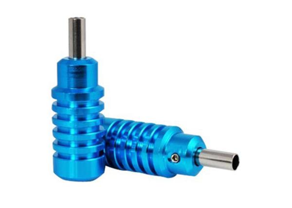 OEM Blue Tattoo Machine Aluminum Alloy Tattoo Gun Grips Tubes