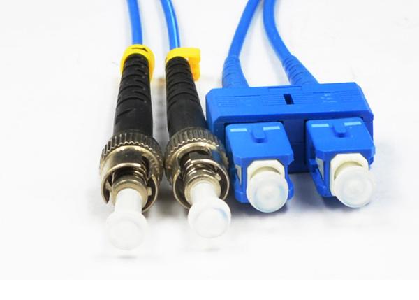 Duplex Fiber Optical Patch Cord Armored Protection SC To ST Singlemode Type