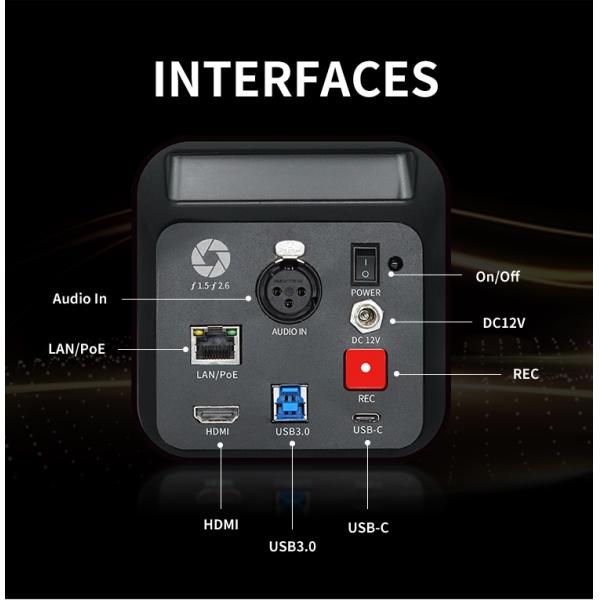 DAIPU PRO-L9 4k HD Optical Zoom Camera for Live Streaming and Video Conference System