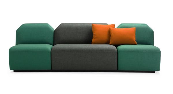 Single Double Card Seat 120*60*100 Cm Modern Sectional Couches