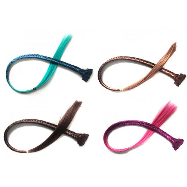 Head Hoop Easy Synthetic Clip In Hair Extensions Various Colors For Gift
