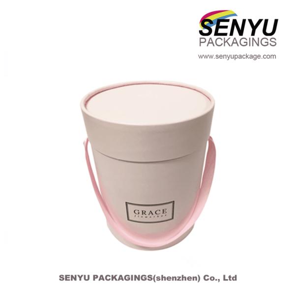 Трубка бумаги цветка подарка упаковывая вокруг роскоши картона с изготовленным на заказ логотипом