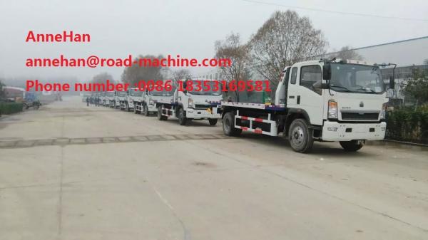 SINOTRUK Towing Lifting 4T 4 x 2 Rollback Wrecker Tow Truck 95 HP Engine LHD OR RHD EUROII/III