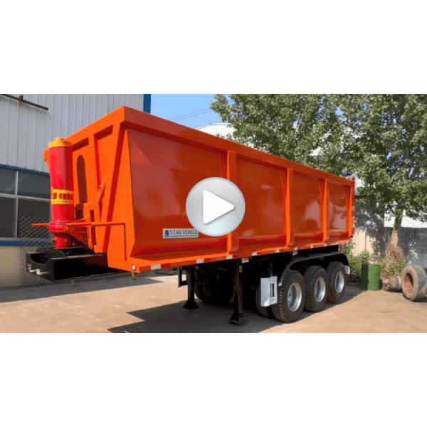 TITAN Hydraulic 3 Axle Tipper Semi Trailer Tractor Tipper Trailer for Sale Near Me in Mauritius