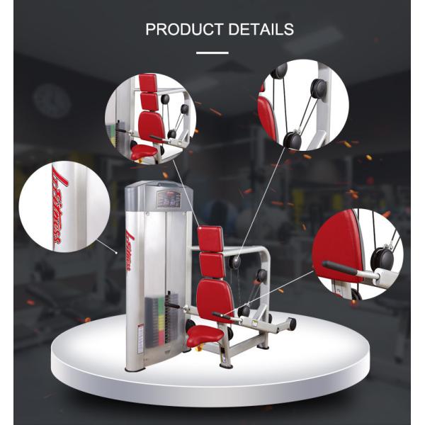 Sliver Frame Life Fitness Strength Equipment , Gym Bodybuilding Tricep Press Machine