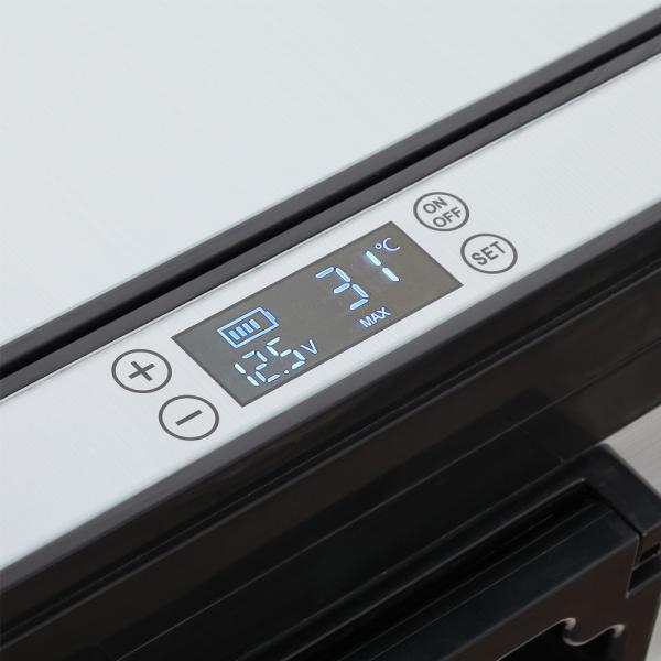 Outdoor Freezer with Wheels DC 12V/24V AC 100V-240V Portable Compressor Refrigerator